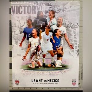 Uswnt vs Mexico poster. USA Women’s Soccer Friendly. July 13 2024.